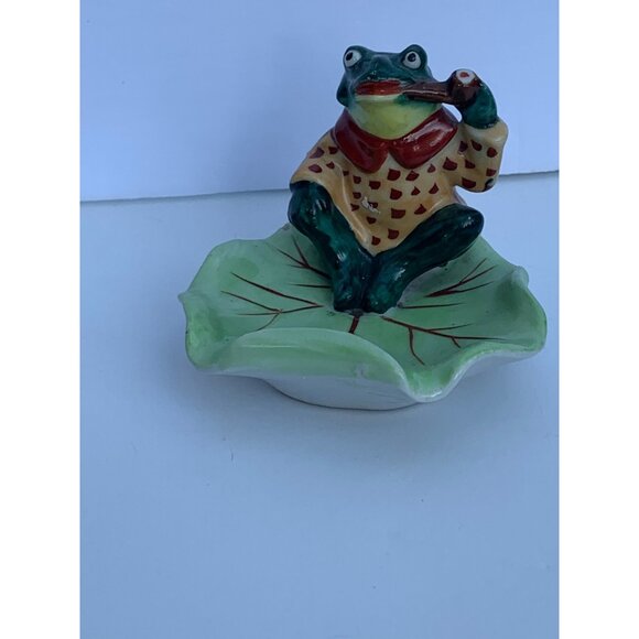 Japan Frog Figure Decor Porcelain Mid-Century Vintage Collectible - Picture 12 of 12